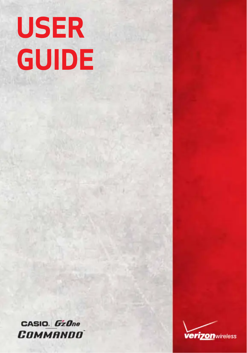 Image de la première page du manuel de l'appareil G'zOne Commando