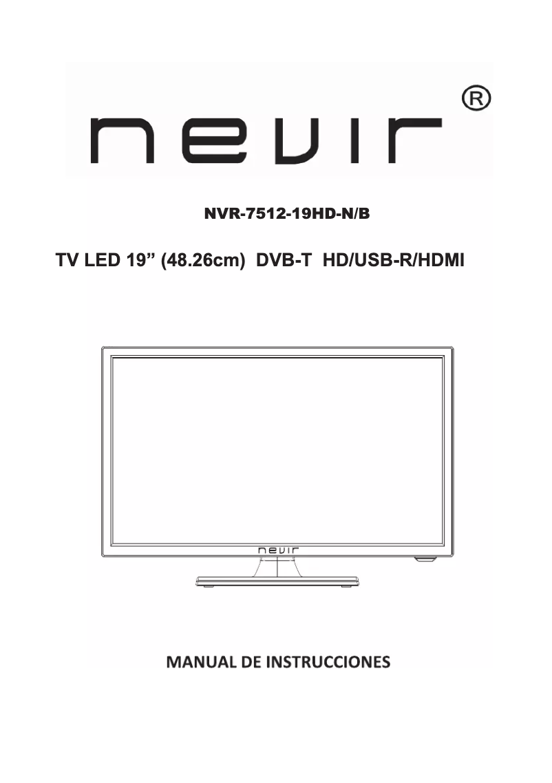 Page n°1 - Manuel utilisateur Nevir NVR-7512-19HD-N