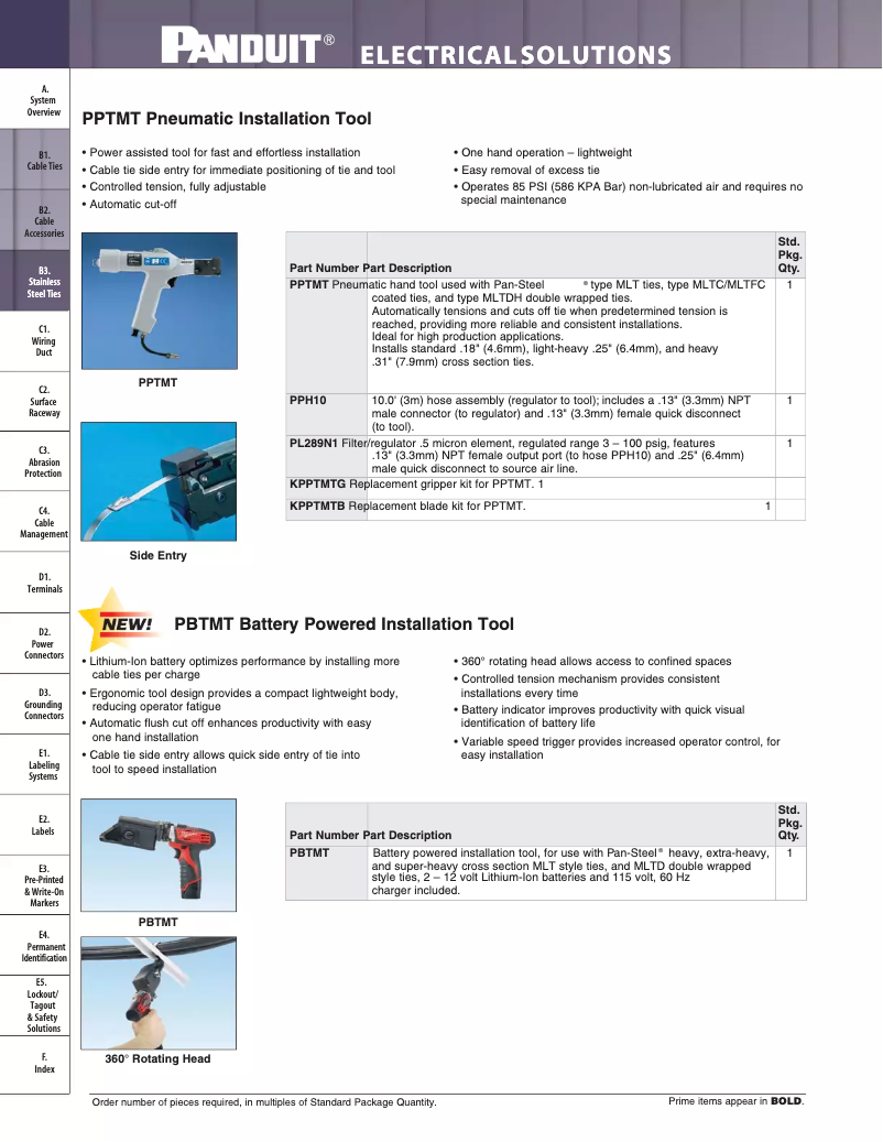 Page n°1 - Catalogue Panduit PPTMT