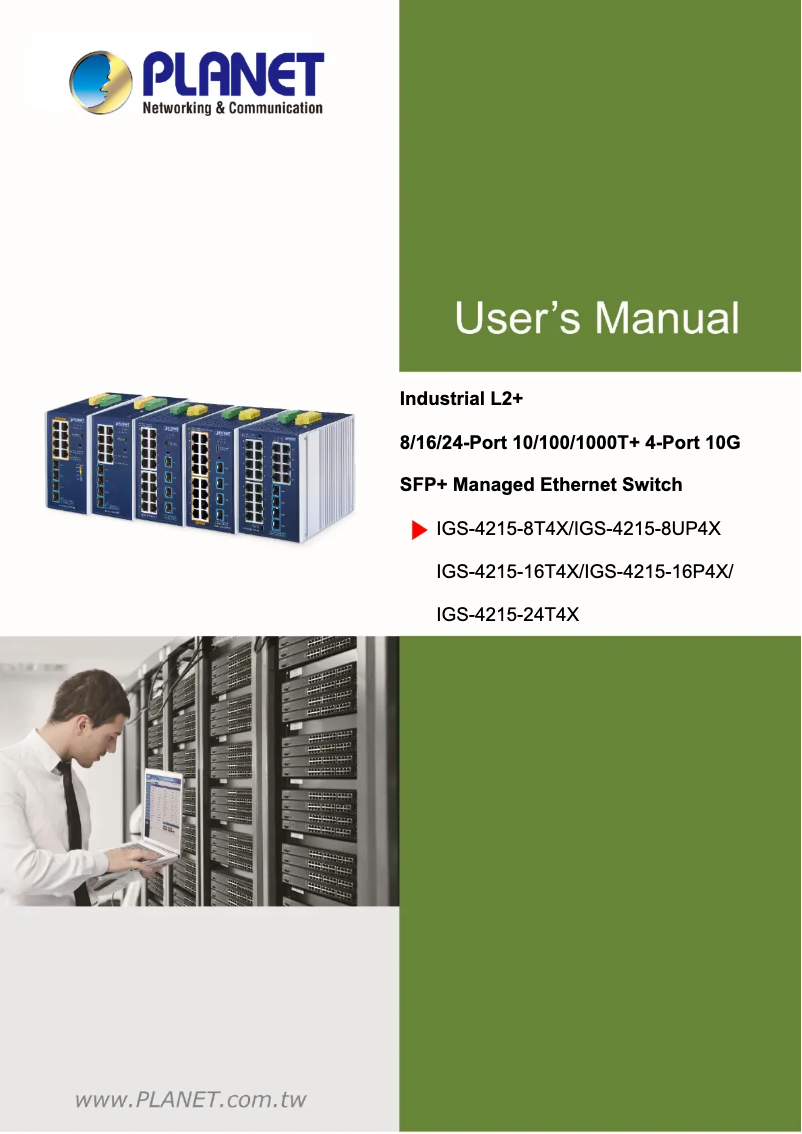 Image de la première page du manuel de l'appareil IGS-4215-8T4X