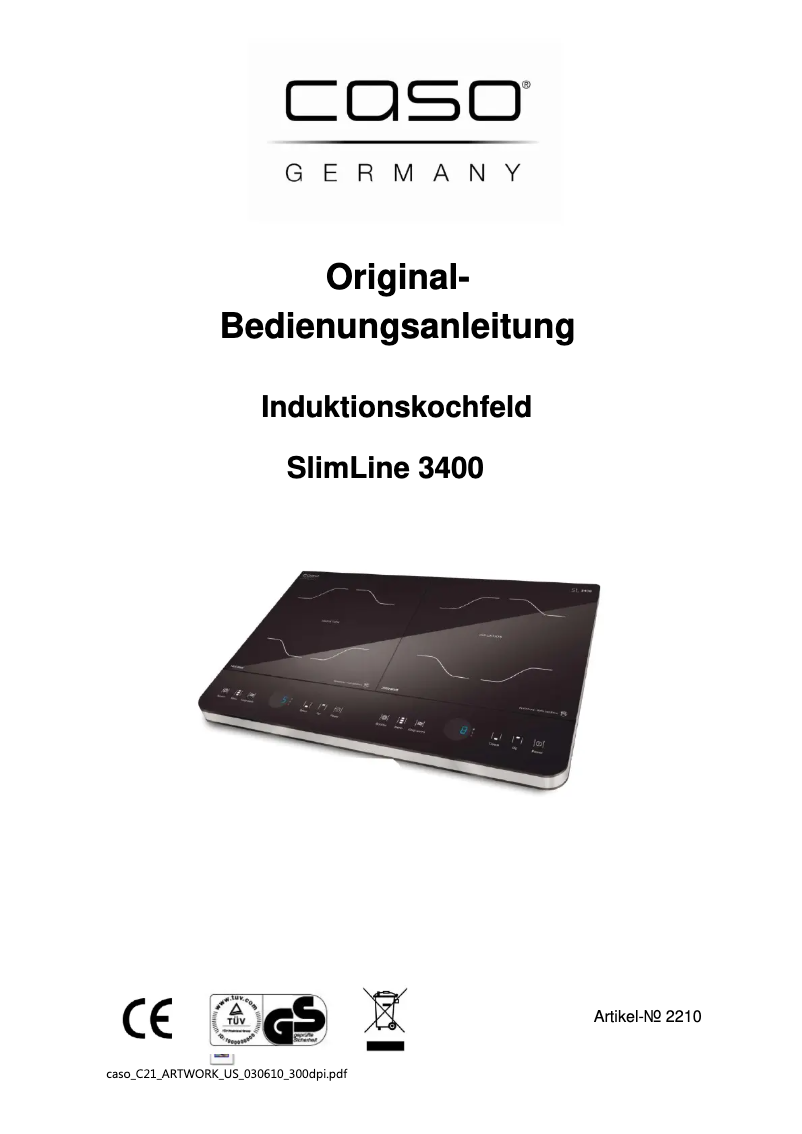 Page 1 de la notice Manuel utilisateur Caso Body Solar