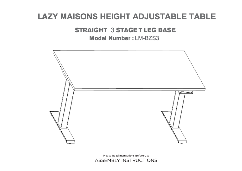 Página 1 del manual Manual de usuario Lazy Maisons LM-BZS3