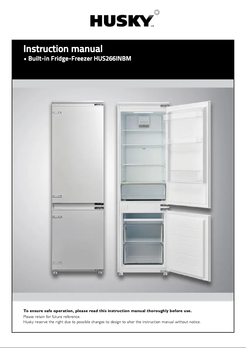 Page n°1 - Manuel utilisateur Husky HUS-266INBM