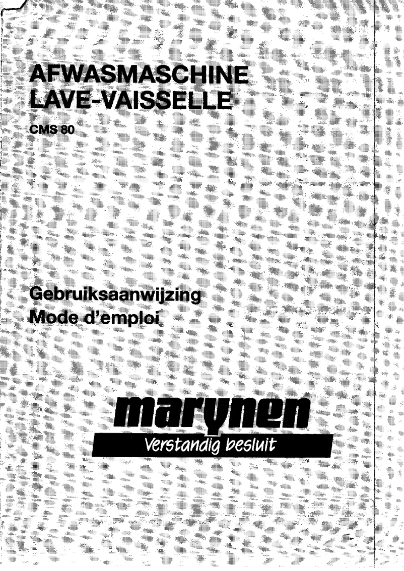 Page n°1 - Manuel utilisateur Marynen CMS 80