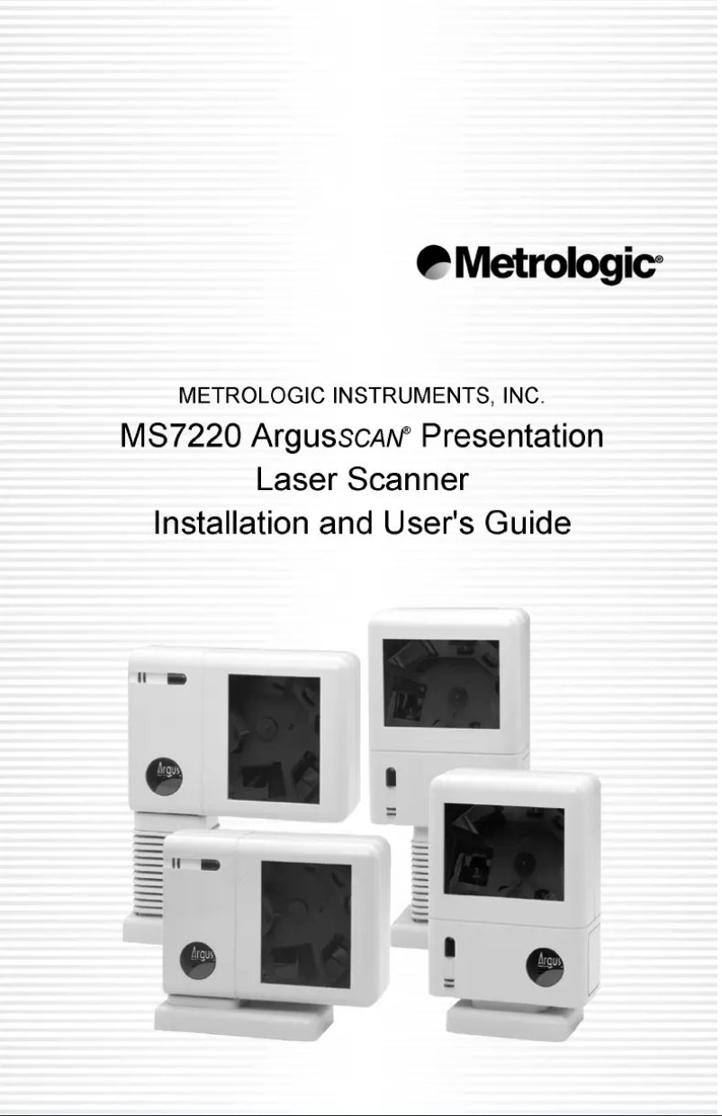 Page 1 de la notice Manuel utilisateur Honeywell ArgusScan MS7220