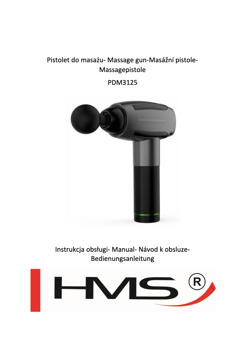 Page n°1 - Manuel utilisateur HMS Premium PDM3125