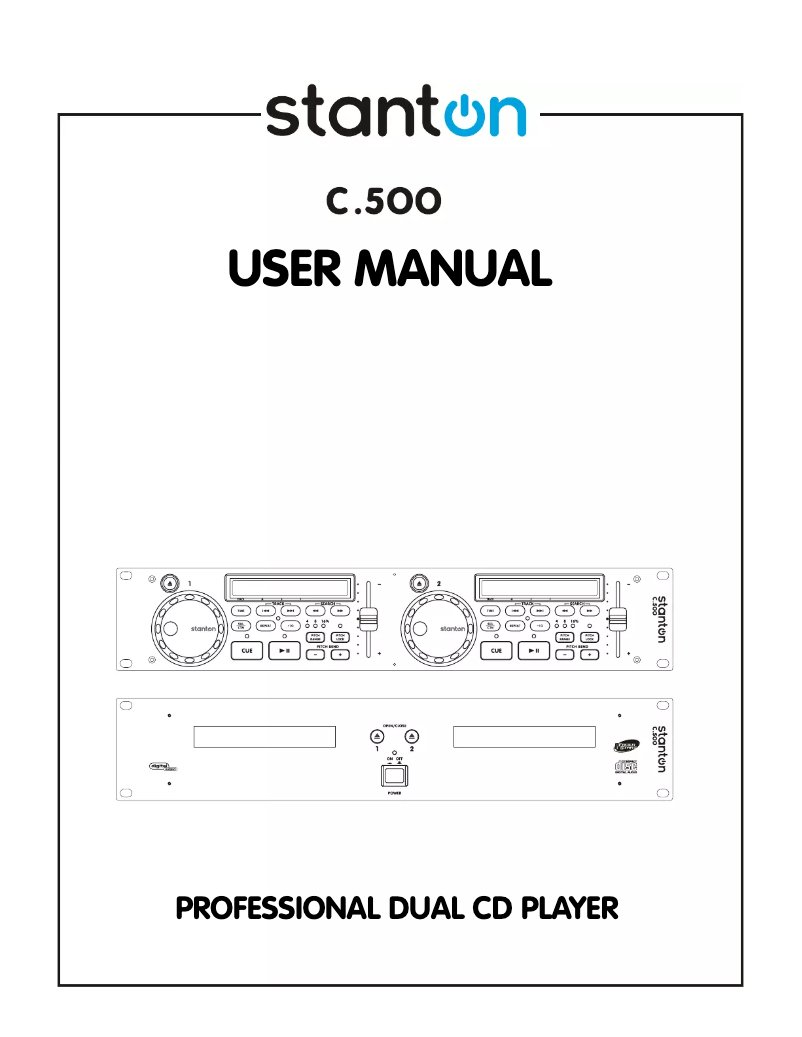 Página 1 del manual Manual de usuario Stanton C.500
