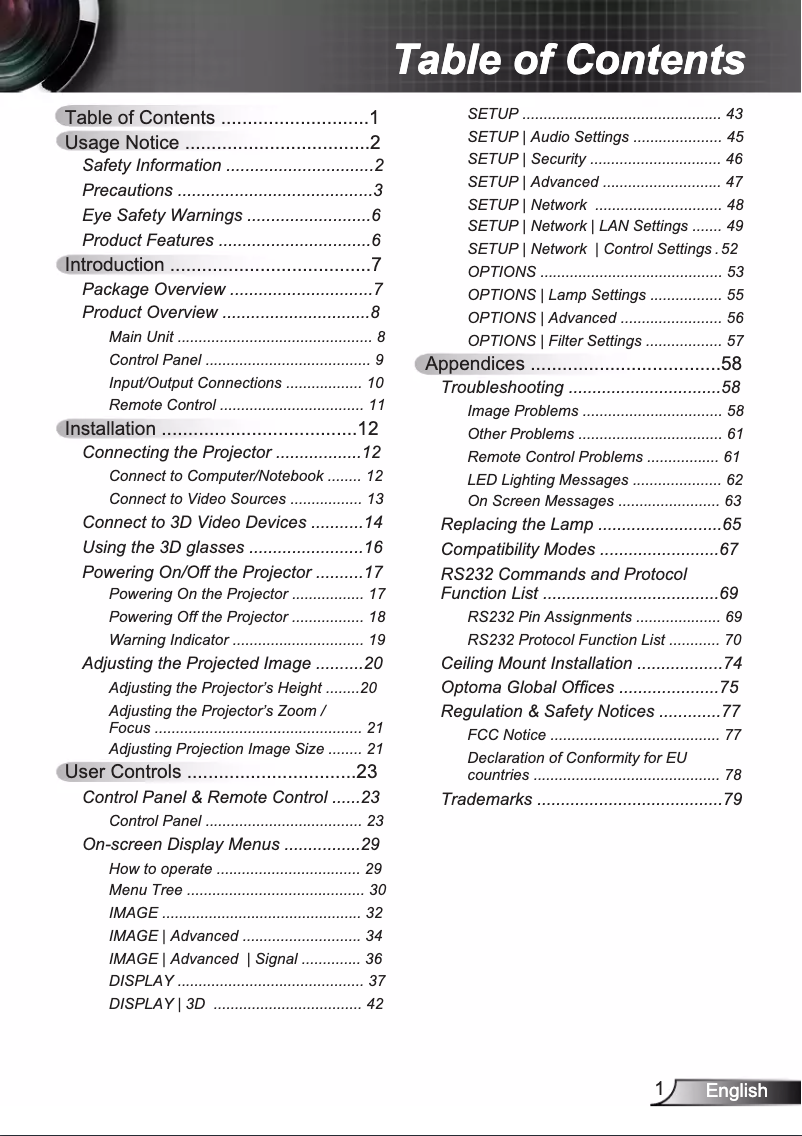 Image de la première page du manuel de l'appareil W401