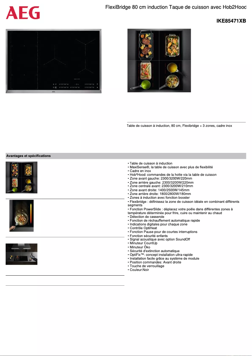 Imagen de la primera página del manual del dispositivo IKE85471XB
