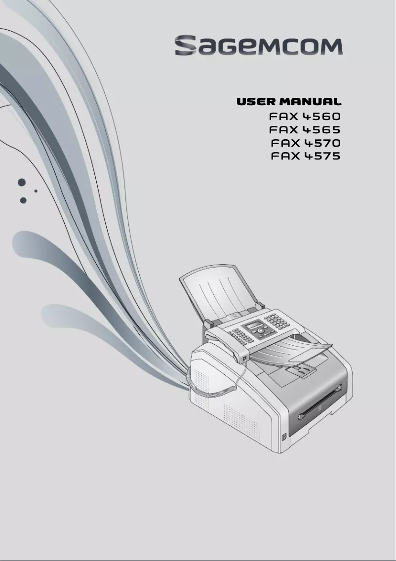 Page n°1 - Manuel utilisateur Sagemcom FAX 4570