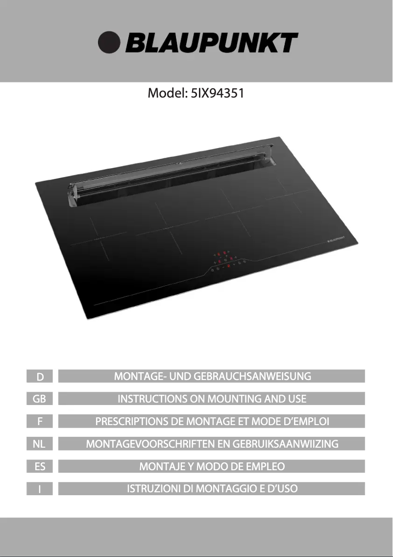 Página 1 del manual Manual de usuario Blaupunkt 5IX94351