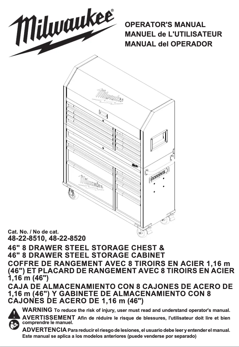 Image de la première page du manuel de l'appareil 48-22-8500