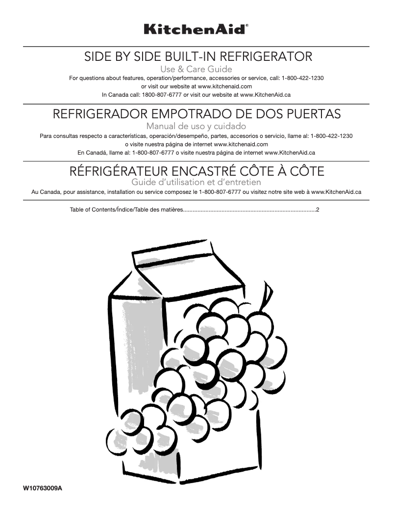Image de la première page du manuel de l'appareil KBSD612ESS