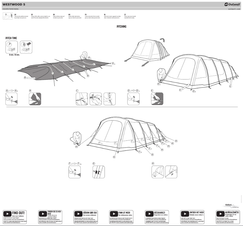 Page 1 de la notice Manuel utilisateur Outwell Westwood 5