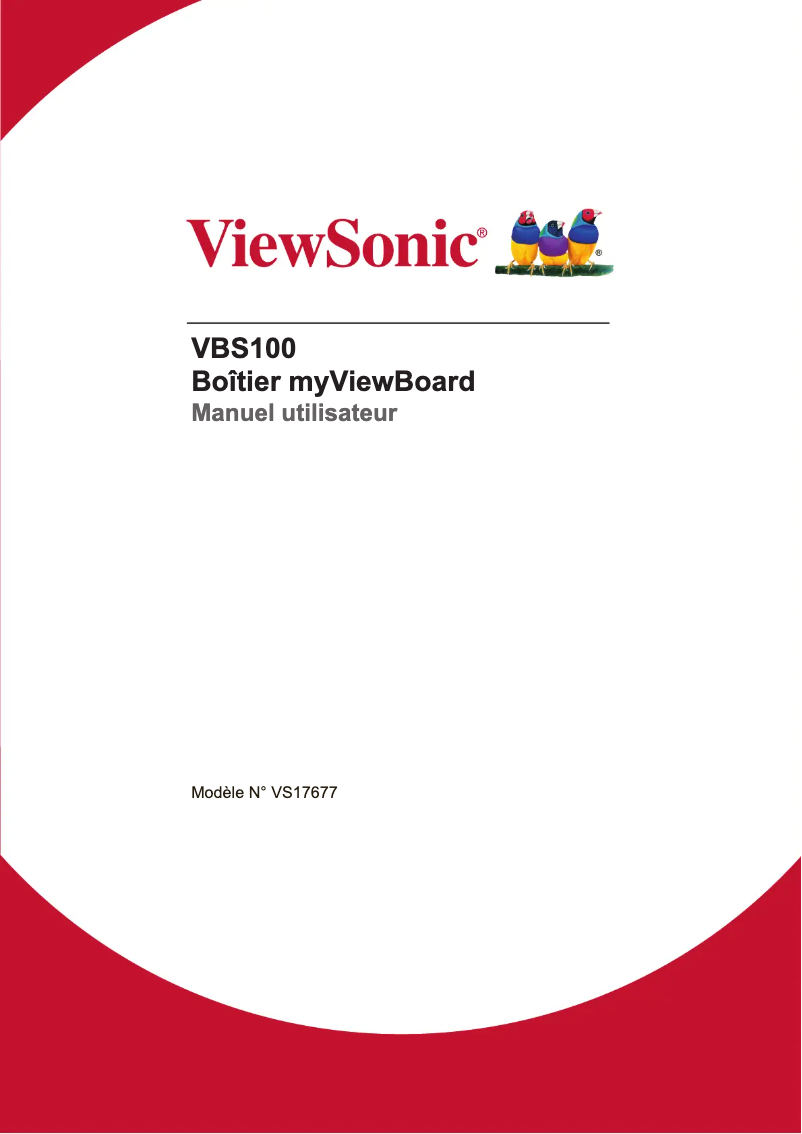 Image de la première page du manuel de l'appareil VBS100-A