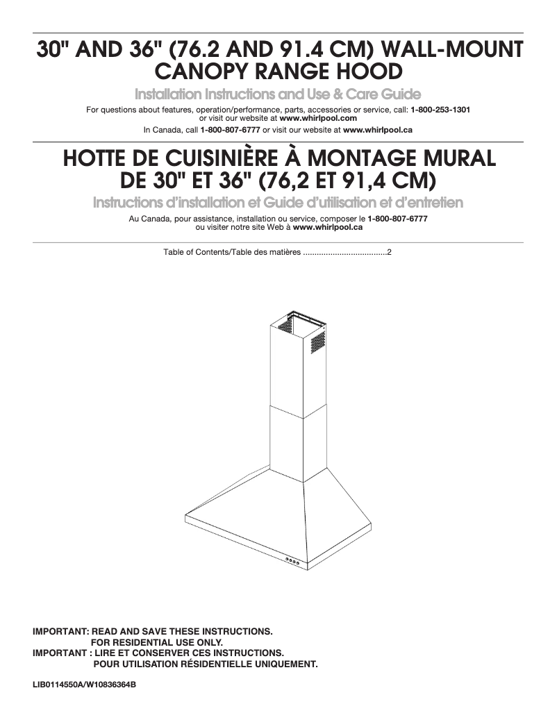 Page 1 de la notice Manuel utilisateur Whirlpool WHKITWRQA59CNKZ