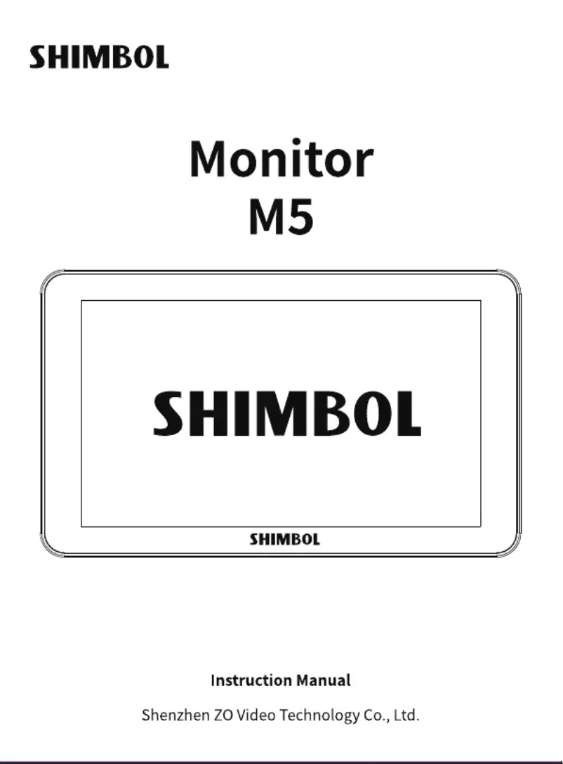 Image de la première page du manuel de l'appareil M5