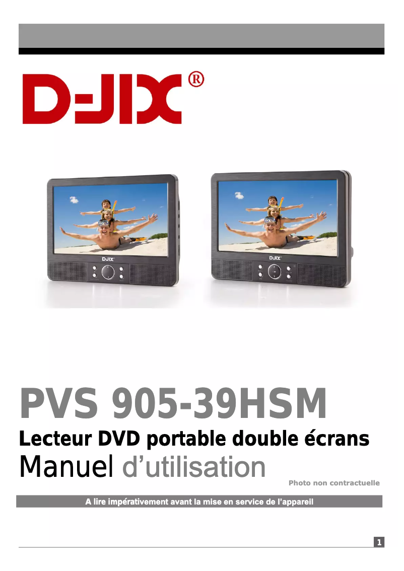Page 1 de la notice Manuel utilisateur Logicom D-JIX PVS 905-39HSM