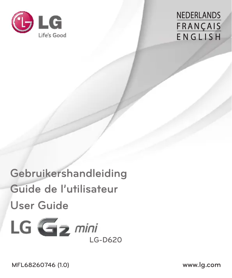 Page 1 de la notice Manuel utilisateur LG LG-D620