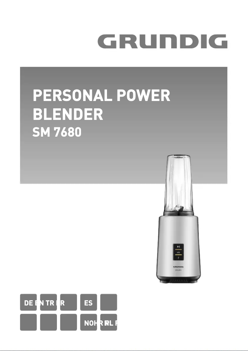 Page 1 de la notice Manuel utilisateur Grundig SM 7680