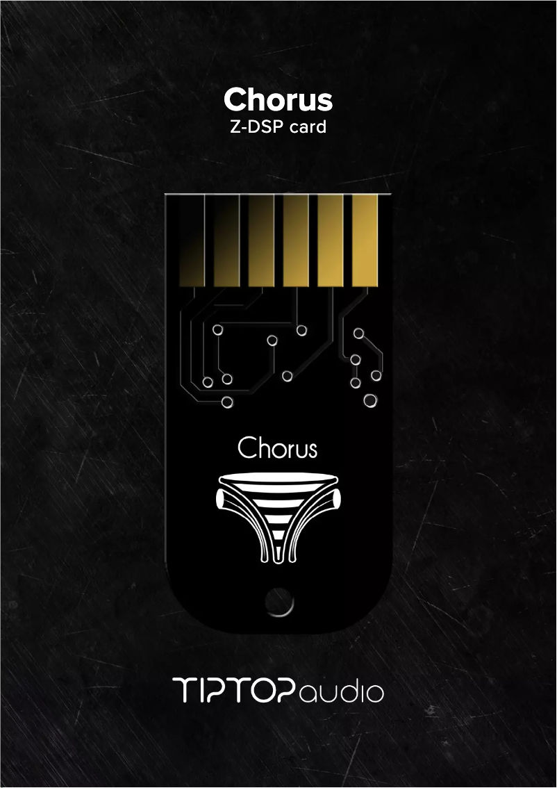 Page 1 de la notice Manuel utilisateur Tiptop Audio Chorus
