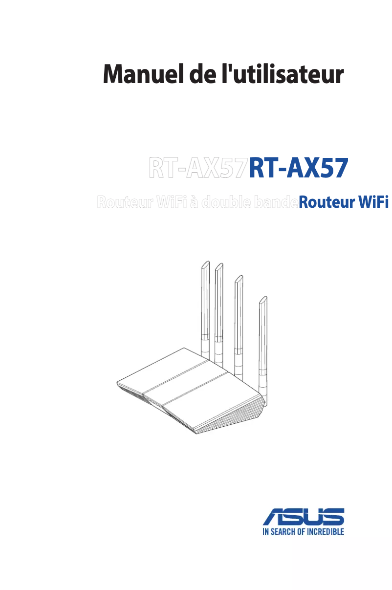 Page 1 de la notice Manuel utilisateur Asus RT-AX57