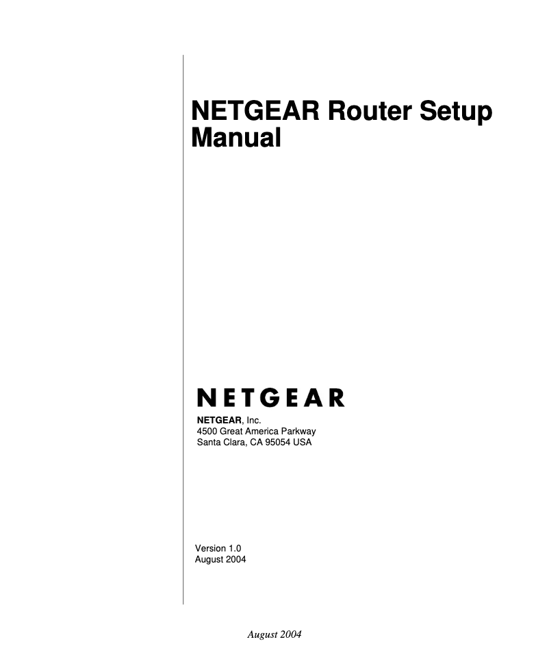 Page 1 de la notice Manuel utilisateur Netgear RP614v3
