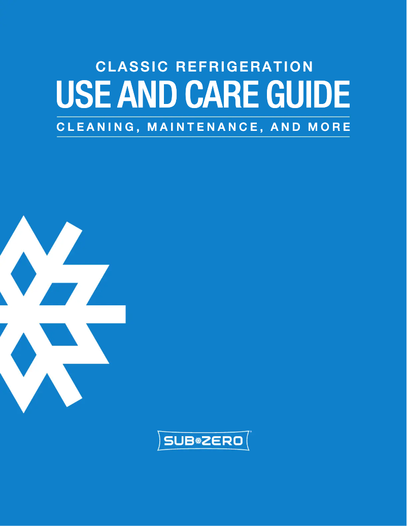 Page n°1 - Manuel utilisateur Sub-Zero BI-42UFDID/S/TH