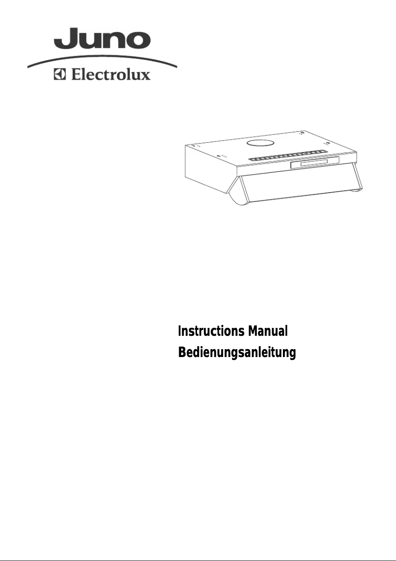 Page 1 de la notice Manuel utilisateur Juno Electrolux JDU1231W