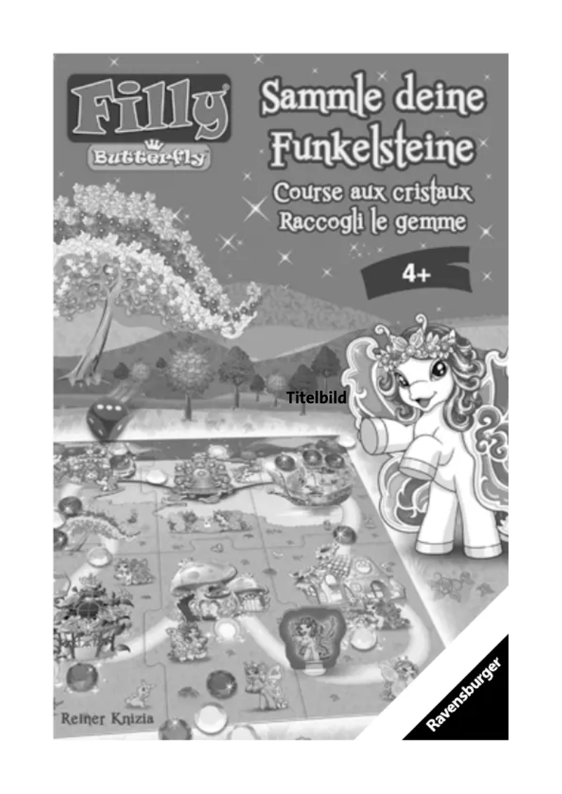 Page 1 de la notice Manuel utilisateur Ravensburger Filly Butterfly Sammle deine Funkelsteine