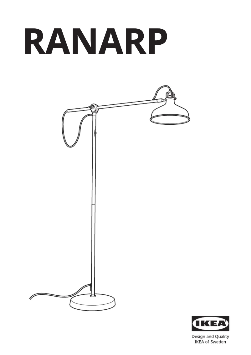 Image de la première page du manuel de l'appareil RANARP 902.312.99