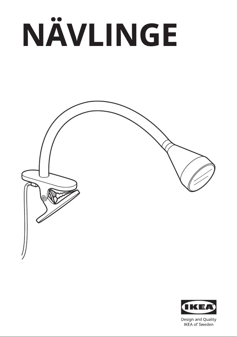 Page 1 de la notice Manuel utilisateur Ikea NÄVLINGE 905.747.77