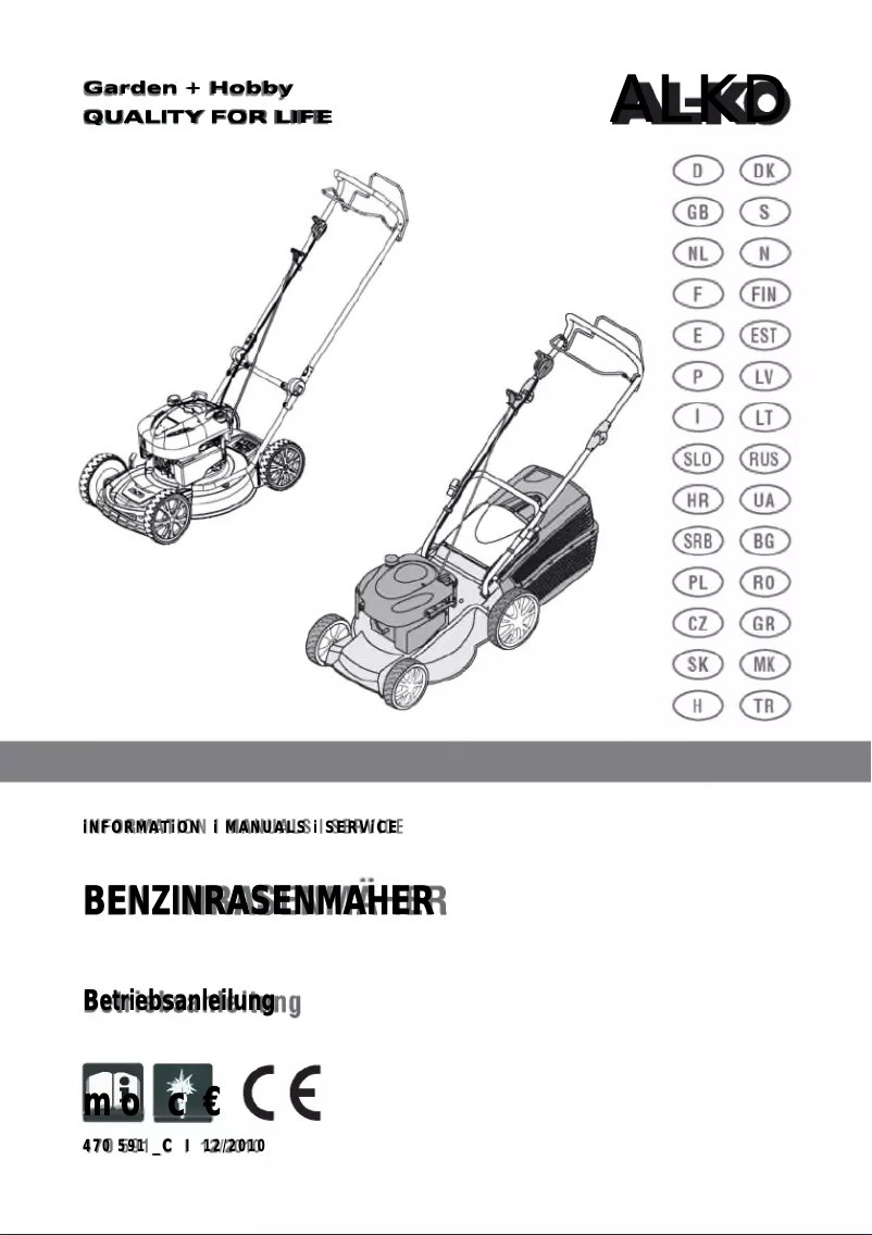 Page n°1 - Manuel utilisateur AL-KO Powerline 4700 BRV