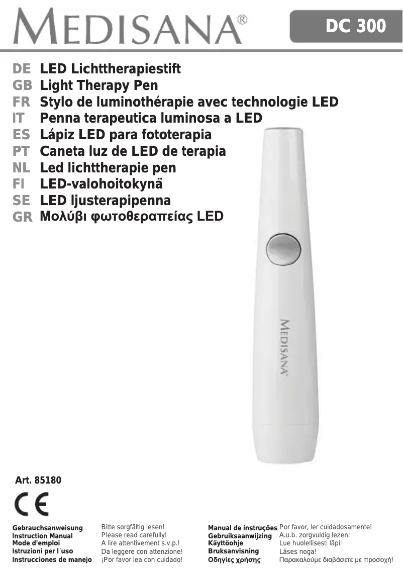 Image de la première page du manuel de l'appareil DC 300