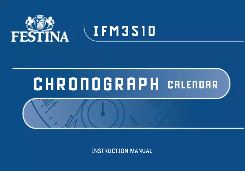 Page 1 de la notice Manuel utilisateur Festina F6201