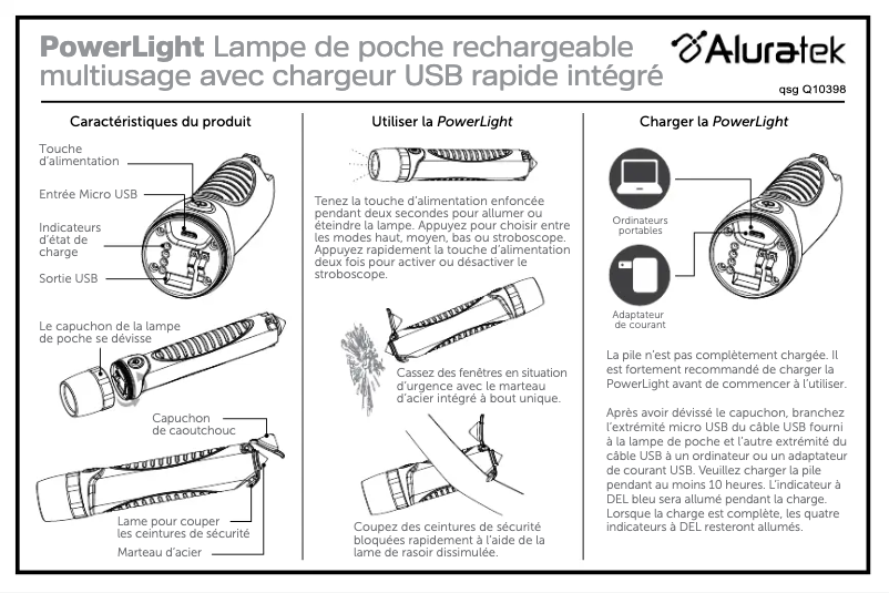 Image de la première page du manuel de l'appareil ACEK210F