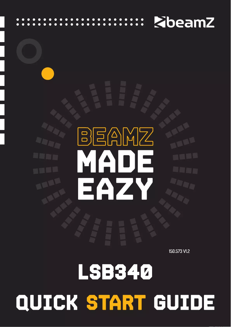 Page n°1 - Guide de démarrage rapide BeamZ LSB340