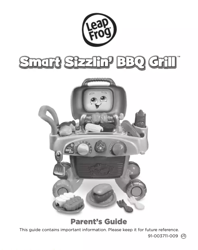 Page 1 de la notice Manuel utilisateur Leap Frog Smart Sizzlin’ BBQ Grill