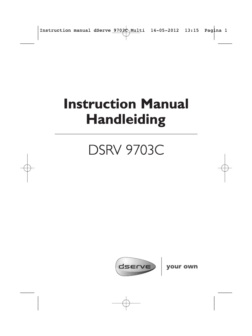 Página 1 del manual Manual de usuario dServe DSRV-9703C