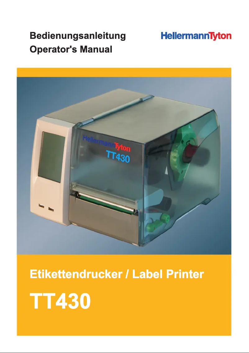 Image de la première page du manuel de l'appareil TT 430