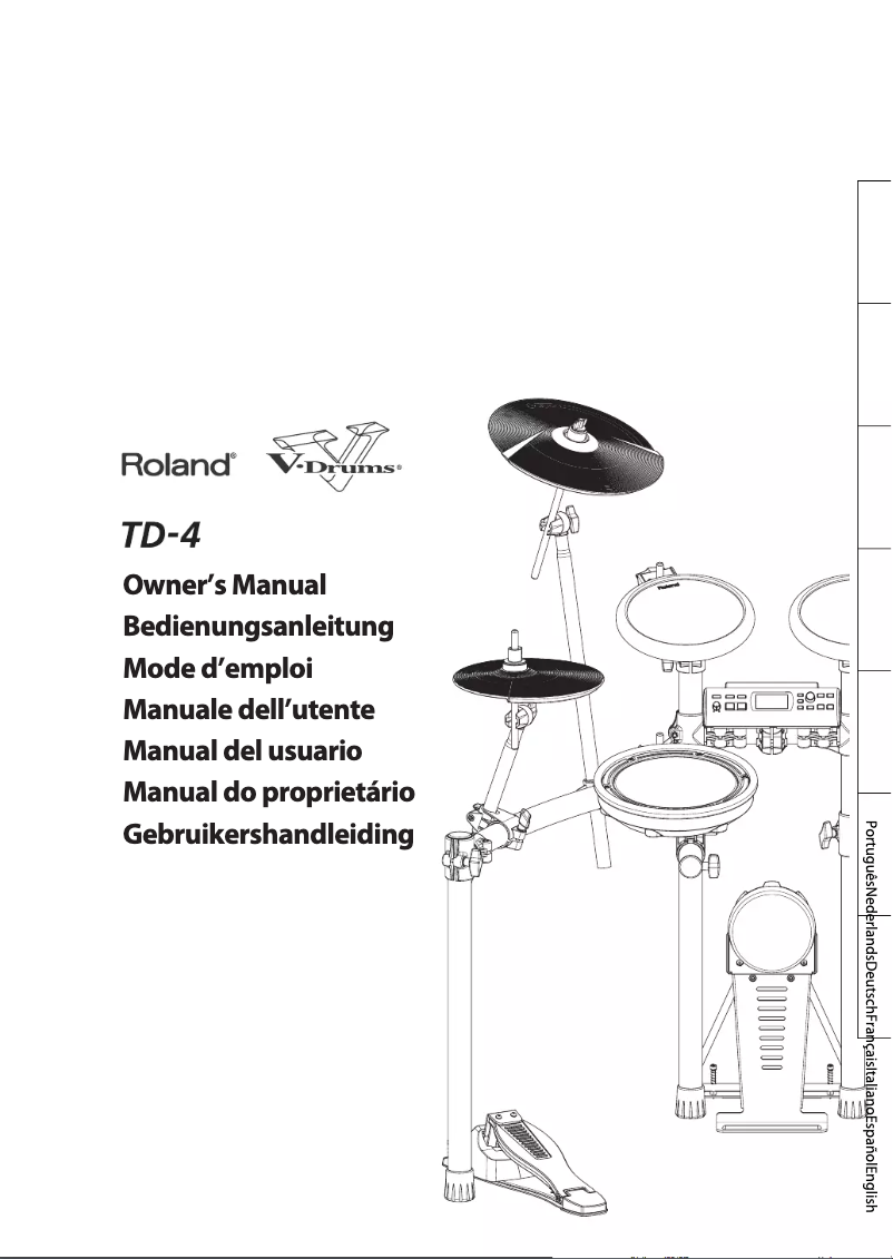 Page n°1 - Manuel utilisateur Roland TD-4S