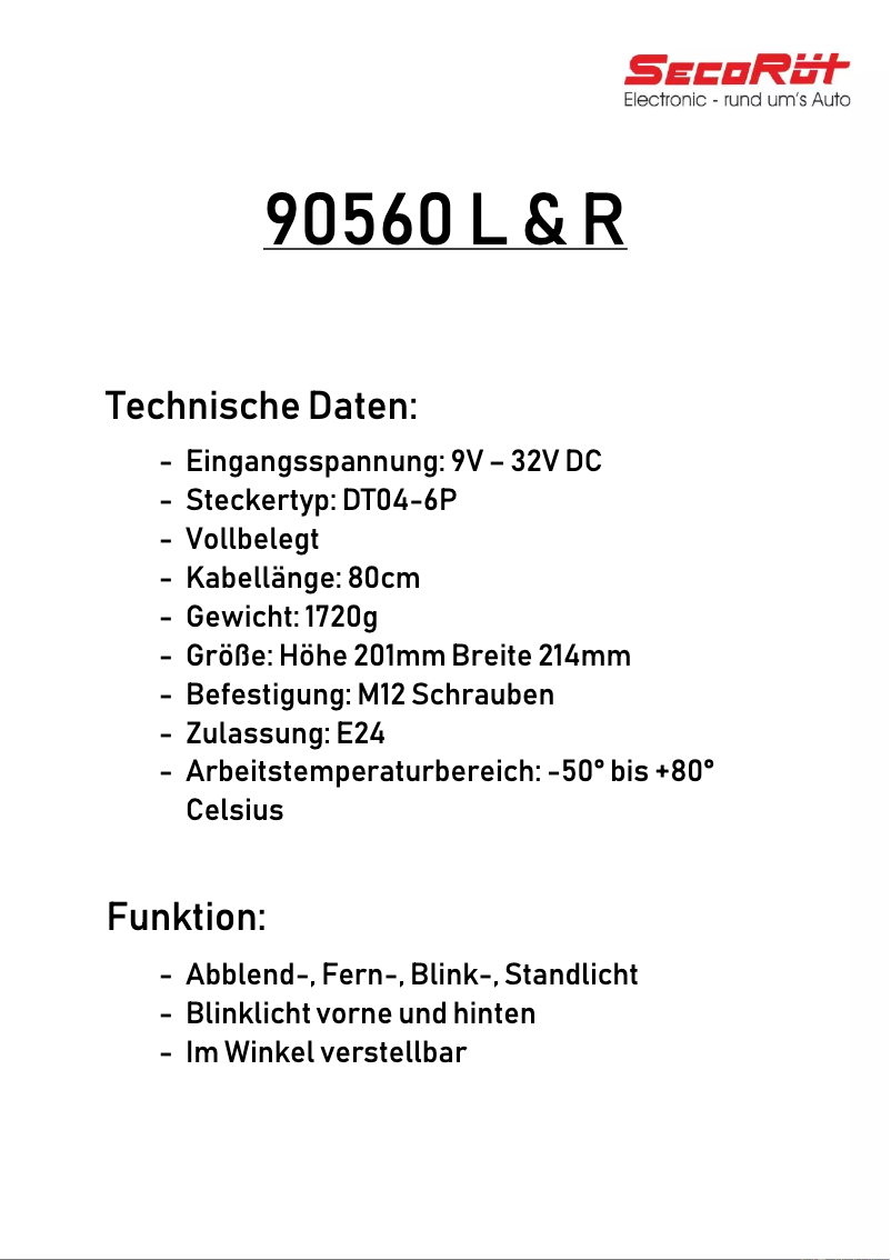 Page n°1 - Manuel utilisateur SecoRüt 95860R
