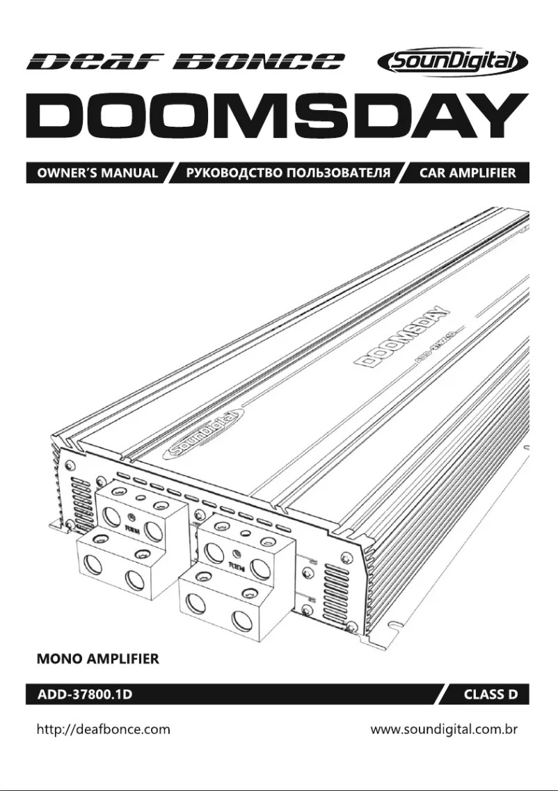 Page n°1 - Manuel utilisateur Deaf Bonce Doomsday ADD-37800.1D