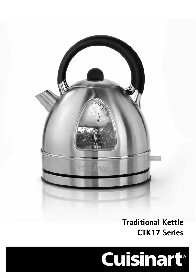 Page n°1 - Manuel utilisateur Cuisinart CTK17PU
