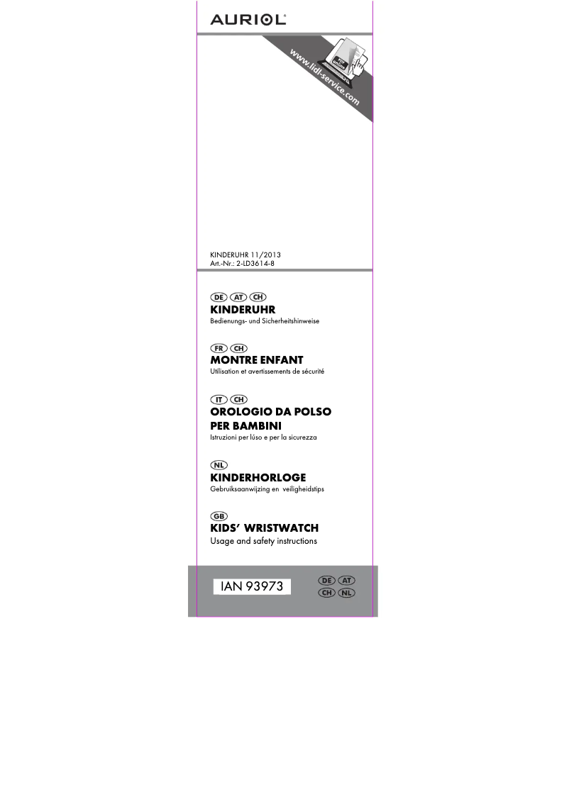 Imagen de la primera página del manual del dispositivo 2-LD3614-8