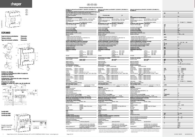 Image de la première page du manuel de l'appareil ECR380D