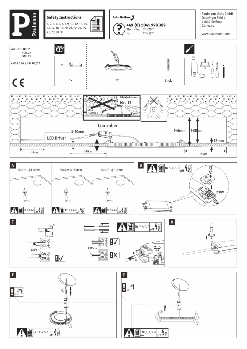 Image de la première page du manuel de l'appareil 500.71