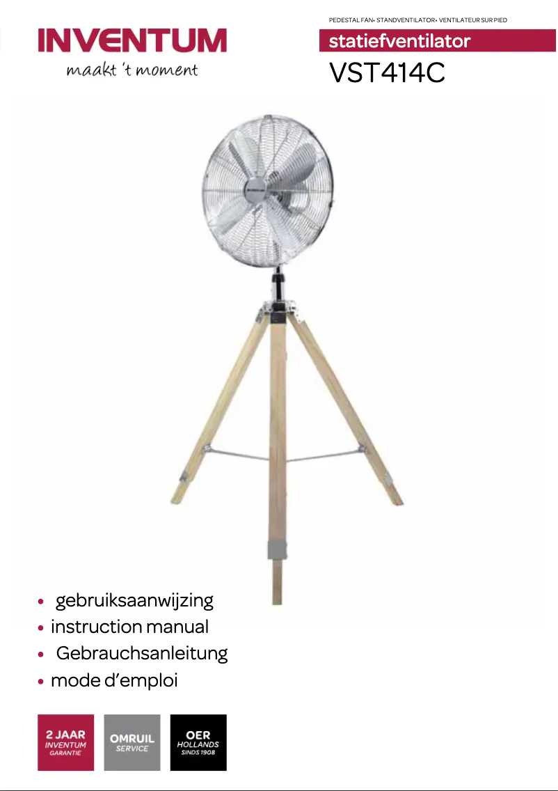 Page 1 de la notice Manuel utilisateur Inventum VST414C
