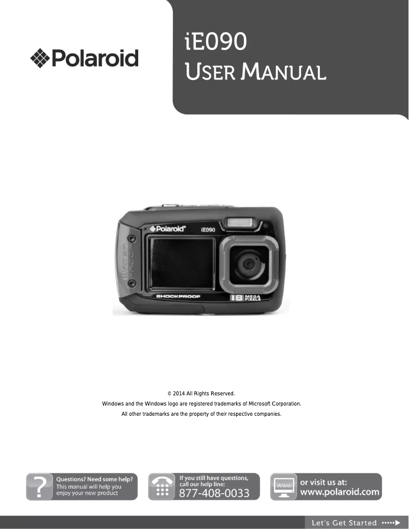 Image de la première page du manuel de l'appareil iE090