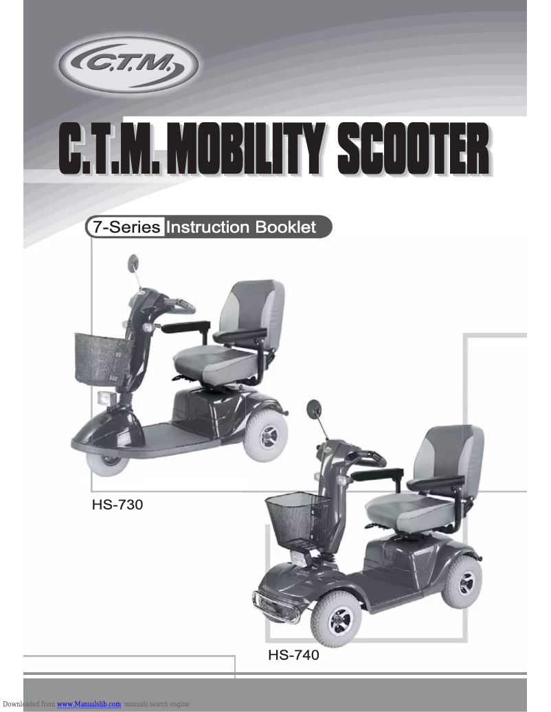 Image de la première page du manuel de l'appareil HS-730